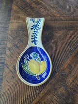 Blue Sky Pottery Spoon Rest Pears Still Life Fruit - $24.75