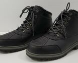 D) Vikings Men's Boots Faux Napa PU Black Leather Insulated Size 9 - $19.79