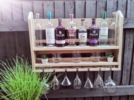 Rustic handmade wine rack, free personalisation - $90.00