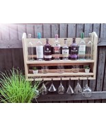 Rustic handmade wine rack, free personalisation - $90.00