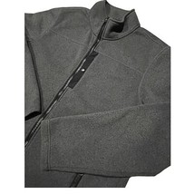 LL Bean Mens Fleece Sweater Zip Jacket Sz L Tall Gray 293888 - €23,32 EUR