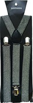 Halloween Wholesalers Mens Suspenders (Silver Glitter) - $14.94