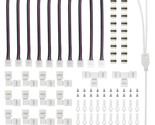Led Strip Connector Kit For 5050 10Mm 4Pin,Includes 8 Types Of Solderles... - $27.99