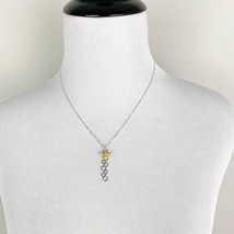 Honeycomb Charm with Bronze Bee Necklace - Handmade By The Azure Rose - £22.70 GBP