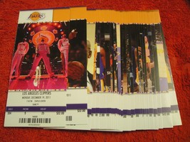 NBA 2011-12 Los Angeles Lakers Home Season Full Unused Tickets Stubs $ 2.95 Each - £2.35 GBP