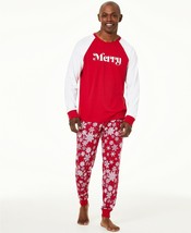 39$ Family Pajamas Matching Men&#39;s Merry Pajama Set, Size: Medium - £15.78 GBP