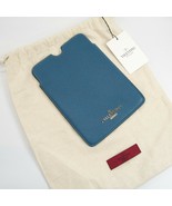 Valentino Garavani Blue Saffiano Leather Mini iPad Sleeve Case NWT - £256.80 GBP