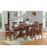 East West 7Pc Vancouver Dining Set Table W/ 6 Side Chairs Solid Wood In ... - £1,145.45 GBP