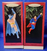 &quot;NEW&quot; 2 1993 Hallmark Keepsake Christmas Ornaments Of Superman &amp; Batman  - £22.41 GBP