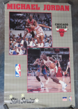 Vintage Michael Jordan Chicago Bulls Star Series Starline NBA Poster 198... - £19.58 GBP