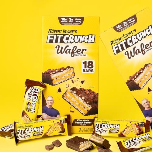 FITCRUNCH Wafer Protein Bars, 16g of Protein & 3g of Sugar (18 Bars, Chocolate P Item image 13