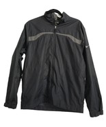 NIKE GOLF Mens Jacket STORM FIT Black Gray Full Zip Windbreaker Coat Sz ... - $17.27