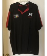 Kyle Busch #18 M&amp;M&#39;s Black &amp; Red 2XL Shirt - Used - £15.56 GBP