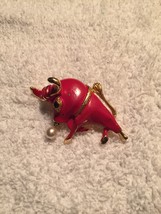 Red Bull Brooch  - $5.00