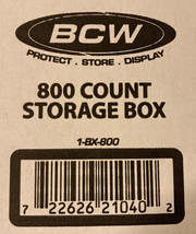 BCW 800 Count Storage Box Lot of 3 - Great for Collectible Trading Cards - £7.93 GBP