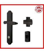 Matte Black Door Lever and Deadbolt Lock for Out-Swinging Doors - Modern... - $1,449.90 MXN