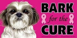 Bark For The Cure Breast Cancer Awareness Shih Tzu Dog Nice Car Fridge Magnet - £5.32 GBP