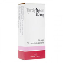 TARDYFERON 80mg - 30 tablets - $21.90