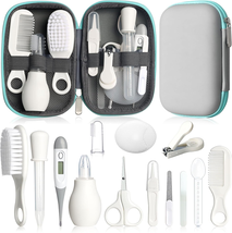 Baby Grooming Kit, Infant Safety Care Set with Hair Brush Comb Nail Clip... - $14.77