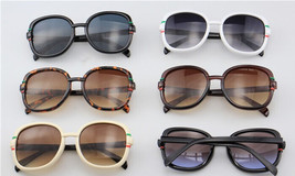 Sunglasses Round Lens Plastic Frames Retro Vintage Italy Design - £7.85 GBP