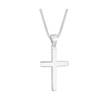 Elli Women&#39;s 925 Sterling Silver Cross Necklace of Length 45cm  - $94.00