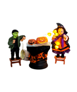 Dept 56 Possible Dreams Kids Carving Pumpkins Halloween Figurine Lights ... - $1,327.15 MXN