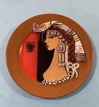 New Albania Ceramic PLATE-FOLK Traditional Girl Decorative Plate -SOUVENIR-20 Cm - £34.84 GBP
