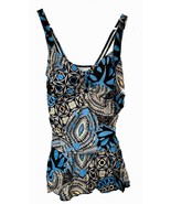 Ladies One Piece Floral Swim Suit, Overskirt, Boy-Cut Legs, Size XL, Nev... - $29.28