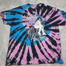 Whitney Houston Vintage Retro Style Tie Dye Band Tee Purple Blue Black Size XL - £25.49 GBP