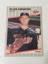 Allan Anderson Minnesota Twins 1989 Fleer Autograph Card #102 READ DESCRIPTION - £3.88 GBP