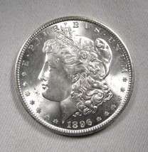 1896 Silver Morgan Dollar VCH UNC Coin AN354 - £86.15 GBP