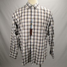 Egara Button Up Dress Shirt Mens 2XL New Plaid Long Sleeve Lightweight A... - $27.23
