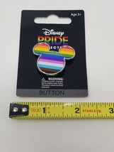 Disney Pride Collection Micky Mouse Head Button/Pin 2023 - £6.89 GBP