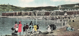 Aberystwyth Wales Uk~Children At The Beach~Shurey&#39;s Postcard - £8.70 GBP