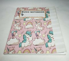 Unicorn Blank Sheet Music Notebook 10 Lg Staves on Page 130 pages Song Writing   - £8.59 GBP