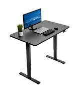 VIVO Electric 48&quot; x 30&quot; Stand Up Desk Workstation, Black Table Top, Blac... - £310.79 GBP