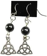 Hematite Triqueta Pierced Earrings! - $7.87