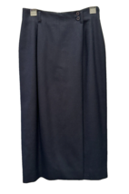 Talbots Petite Wool Midi Pencil Skirt black womens Size 6P - £15.68 GBP