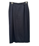 Talbots Petite Wool Midi Pencil Skirt black womens Size 6P - $20.00