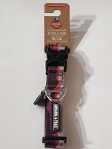 Arcadia Trail (S) Lightweight Dog Collar W/ Aluminum D-Ring Berry 10-14” - £10.31 GBP