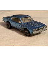 1968 Hot Wheels Blue Over Chrome Custom Barracuda HK Redlines - $118.76