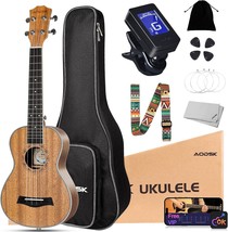 Aodsk Ukulele For Starter Kit, Soprano Mahogany Ukelele Beginner, Khaki,... - $59.97