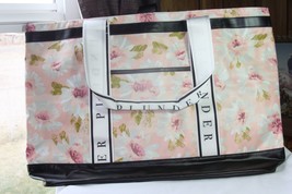 Plunder (new) PINK FLOWERED TOTE - 1INSIDE POCKET &amp; 1 OUTSIDE -22&quot;L X 13... - £23.60 GBP