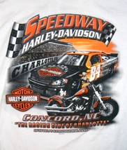 Harley Davidson 3XL mens White T-Shirt, SPEEDWAY - Concord, North Carolina - £14.26 GBP