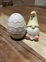 Easter Egg &amp; Gnome Salt And Pepper Shakers By Carrot Patch Cottage - $10.40