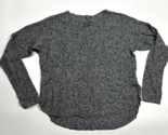 Express Gray Heather Marled Knit Pullover Sweater Size Large Long Sleeve - $20.56