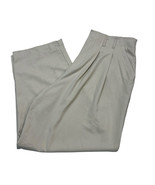 Free People Pleated Trousers Womens 12 Tan Neutral Slouchy Relaxed Pant - $52.09 CAD