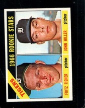 1966 TOPPS #209 TIGERS ROOKIES FRITZ FISHER/JOHN HILLER VGEX (RC) TIGERS - $2.70