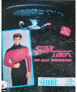 Star Trek The Next Generation Red Command Uniform Licensed Shirt Size SM... - £19.10 GBP