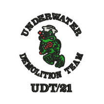 Underwater Demolition Team Udt Frogmen Freddie The Frog Embroidered Polo Shirt - £27.54 GBP+